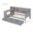  Pine Wood Storage Bed with Integrated Desk | 3 Drawers & Side Compartments | Charging Ports | Slat Support (No Box Spring Needed) | Ideal for Small Bedrooms-2110423313-2110423312