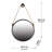 Ameline Iron Round Mirror-634792936