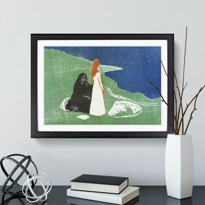 Two Women on the Shore Vol.2 by Edvard Munch - Picture Frame Painting