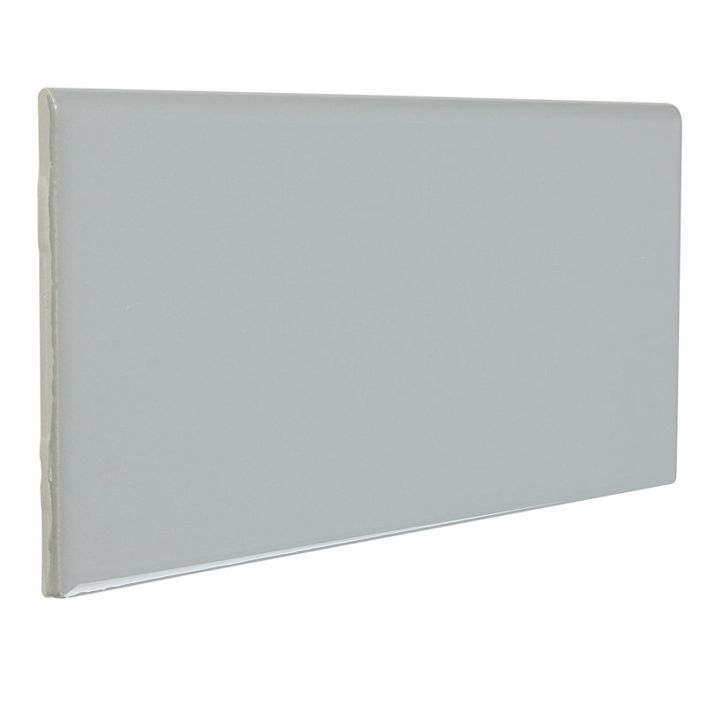 Garniture de tuile de moulure en céramique 8 po x 4 po gris désert Berkeley
