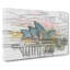 Sydney Opera House At Sunset In Abstract - Wrapped Canvas-55340371