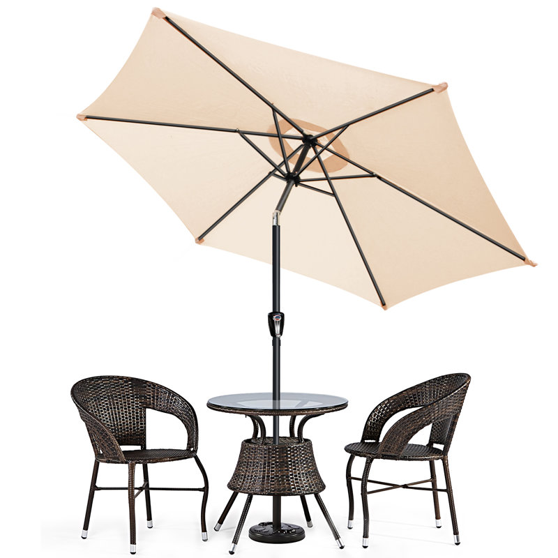 Parasol de marché Ladereon, Blanc