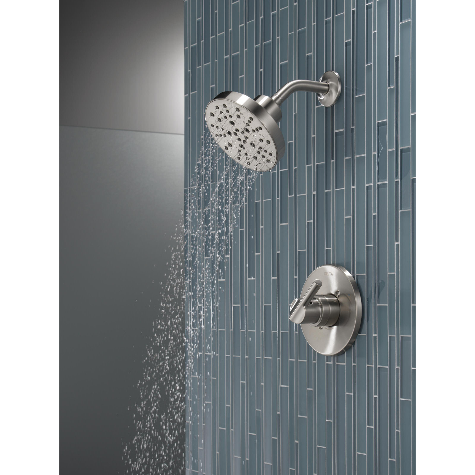 Nicoli Single-Function Shower Faucet Set, Stainless