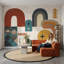 Papier peint moderne Mid Century-874159075-874159072