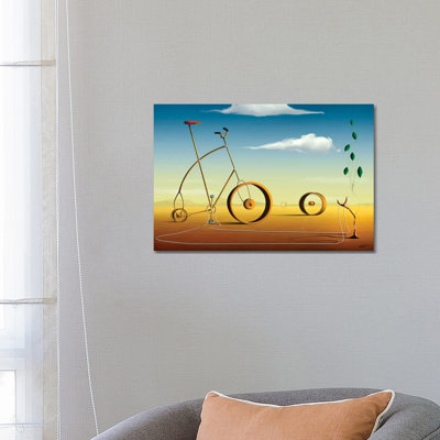 A Bicicleta (the Bicycle) by Marcel Caram - Print on Canvas