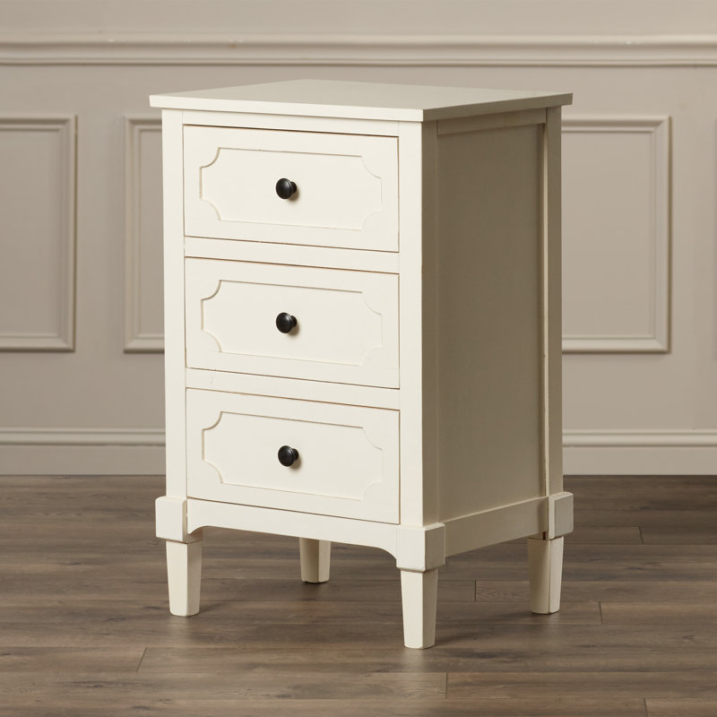 Griffin 16.9'' W 3 - Drawer Dresser, White