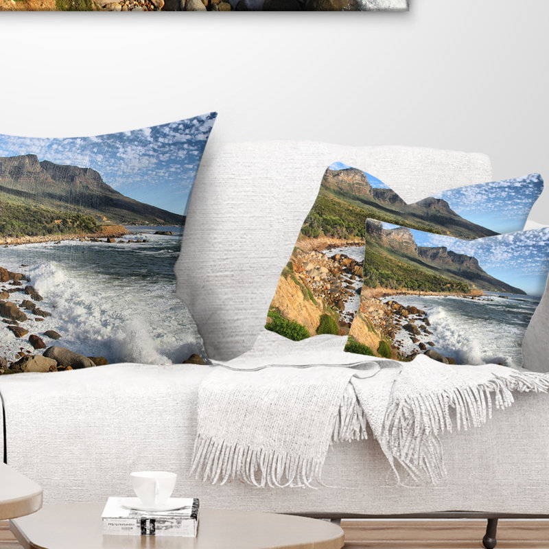 Magnifique coussin lombaire en mer south africain