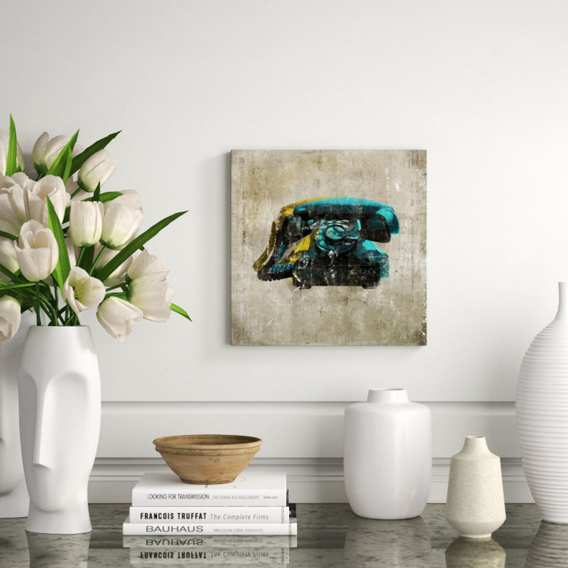 Polarized Telephone Print by Austin Beiv, Knife Gel, 15" H x 15" W