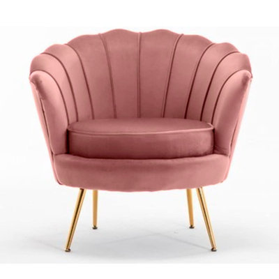 Yumin Velvet Barrel Chair