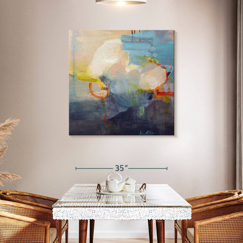 Avery On Top Of Clouds, 39" H x 39" W