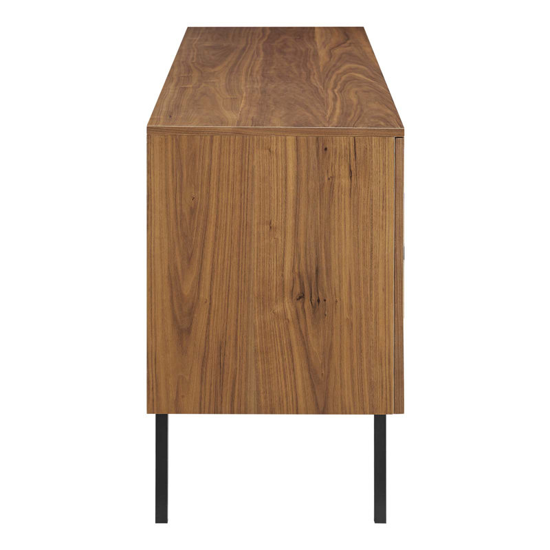 Telluride 73" Walnut and Black Wood TV Stand