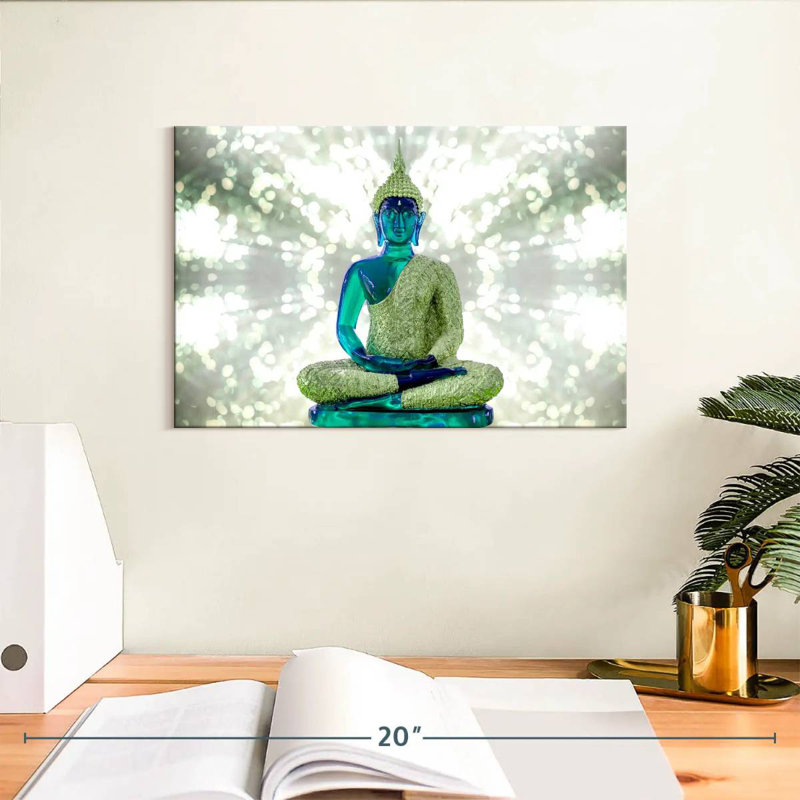 Leisha Emerald Buddha, 8" H x 12" W