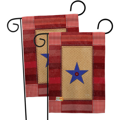 Ensemble de service de table-impressions décoratif en polyester 2 faces 19 x 13 po drapeau de jardin