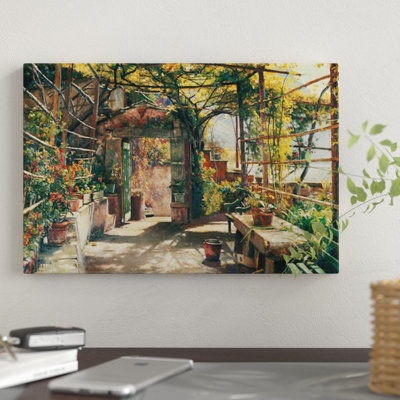 " In The Pergola " by Peder Monsted