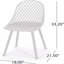 Ensemble de 4 chaises de patio d'extérieur-1464270126