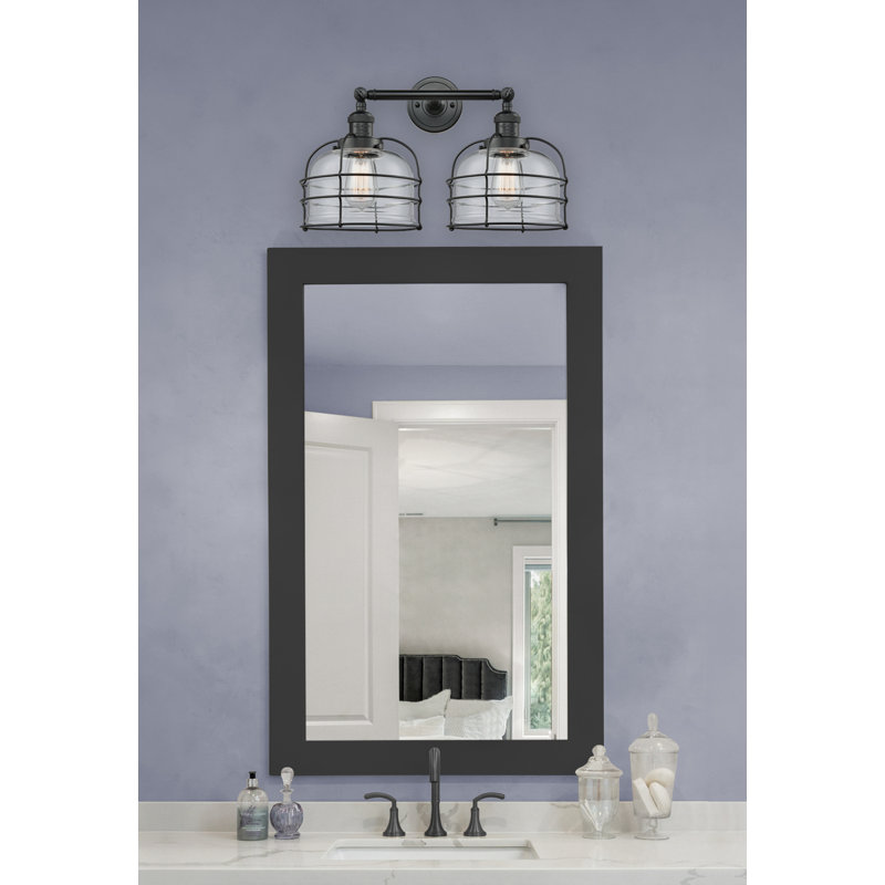 Gatewood 2 - Light Dimmable Vanity Light, 6 Watt Vinage LED Bulb, Clear, Matte Black