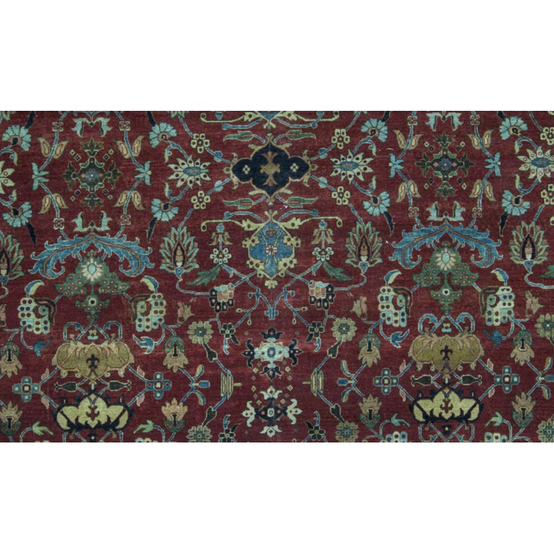 Tapis rouge noué à la main de haute qualité