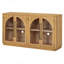 Grande armoire-buffet à 4 portes avec portes en verre pour une décoration élégante et fonctionnelle-557598199