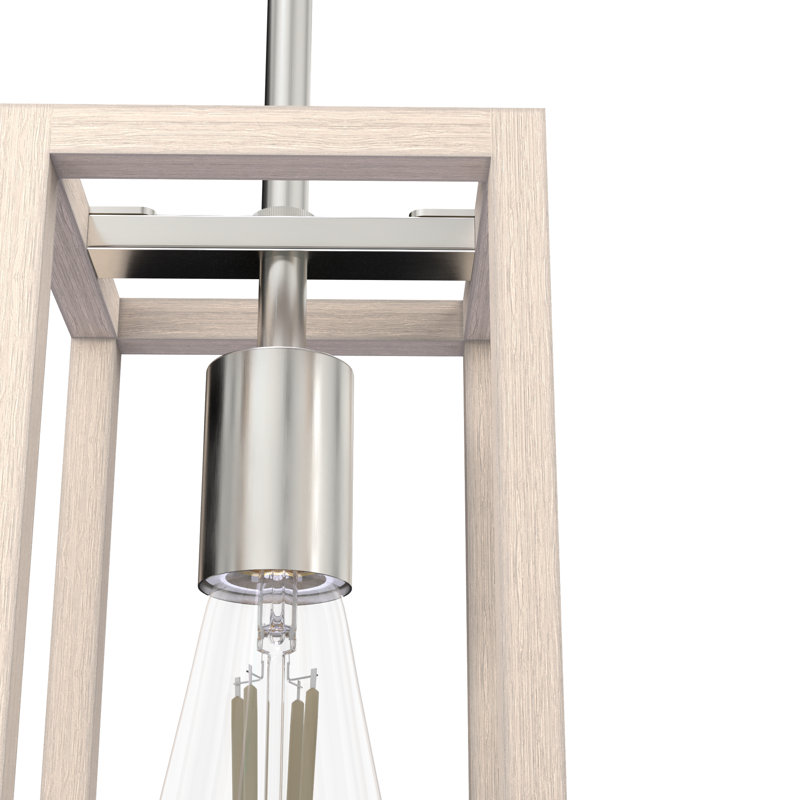 Mini-luminaire suspendu 1 lumière Squire Manor, Nickel brossé