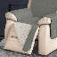 Housse matelassée et réversible pour fauteuil inclinable-50890888-50890288