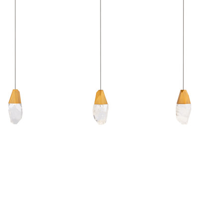 Martini 3 Light Crystal LED Multi-Light Pendant