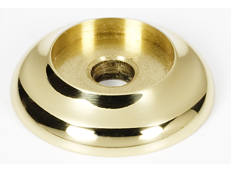 Metal Knob Backplate, Polished Brass