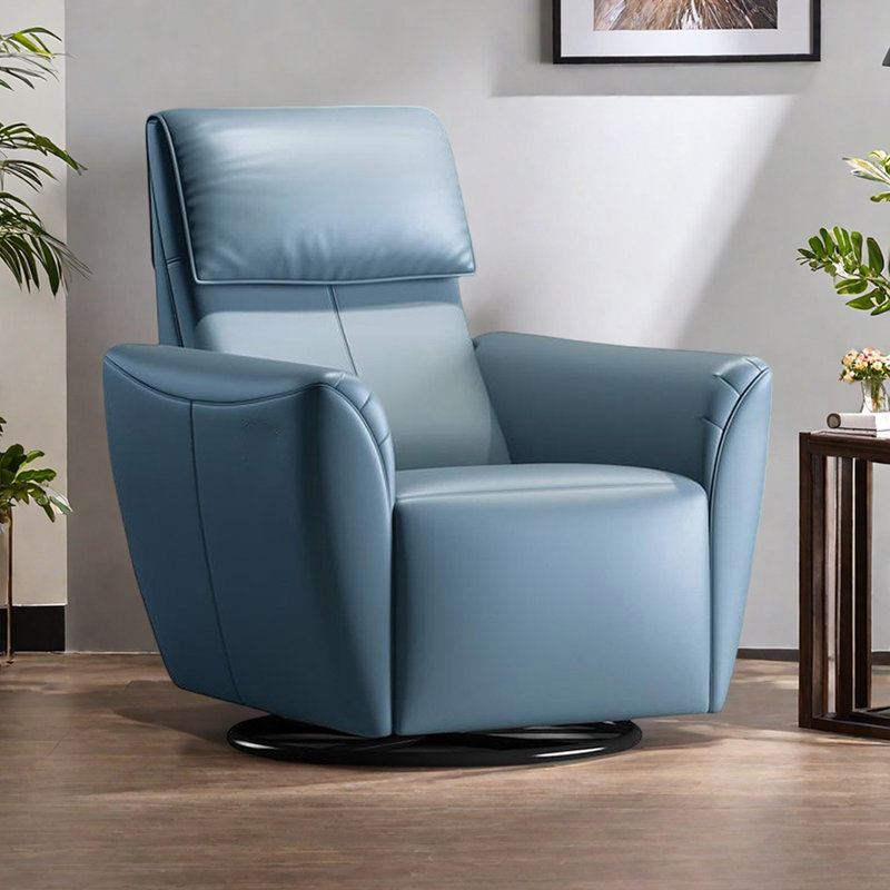 Modern Simple Home Ergonomic Functional Recliner, Blue