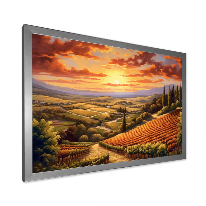 «Forest Getaway» sur toile, Cadre simple argenté, H 34 po x l 44 po x P 1,5 po