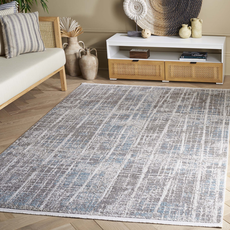 Tapis abstrait Candelario Performance, Rectangle 5 pi 3 po x 7 pi 6 po