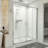60" W x 36" D x 78" H Semi Frameless Rectangle Shower Kit with Fixed Panel and Base Included-88802552-118865861