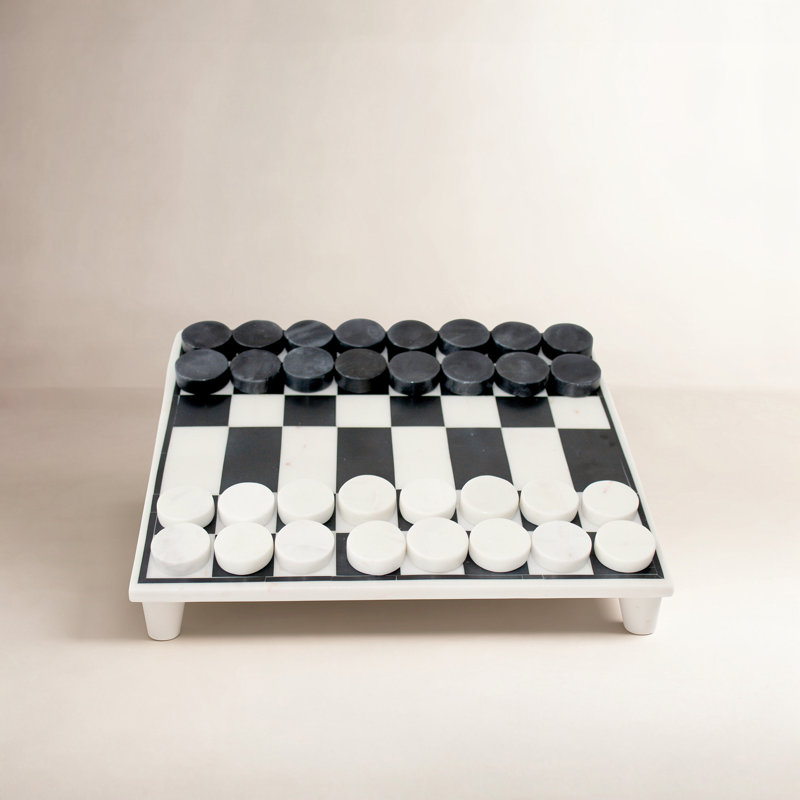 BIDKhome 12'' L Checkers Table