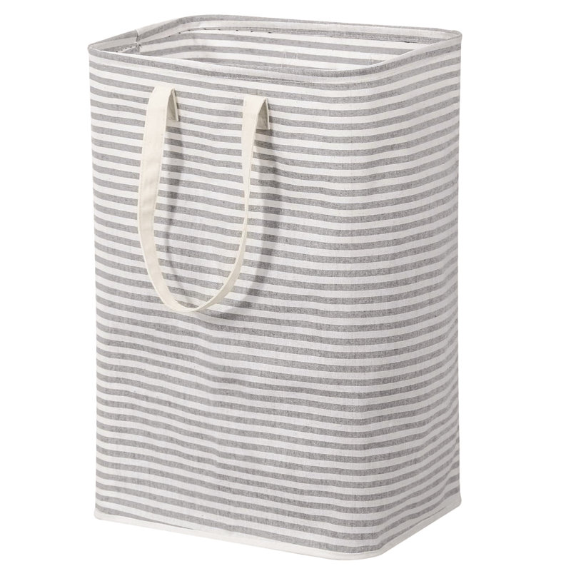 Laundry Basket with Handles, Grey