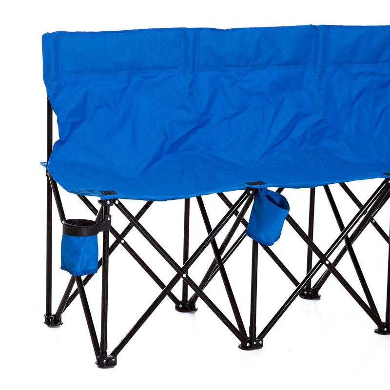 Folding Camping Bench, Blue