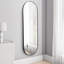 Lottie Oval Metal Framed Wall Mounted Full Length Mirror-1460358052-1420447739