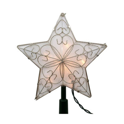Pointe d'arbre de Noël en forme d'étoile