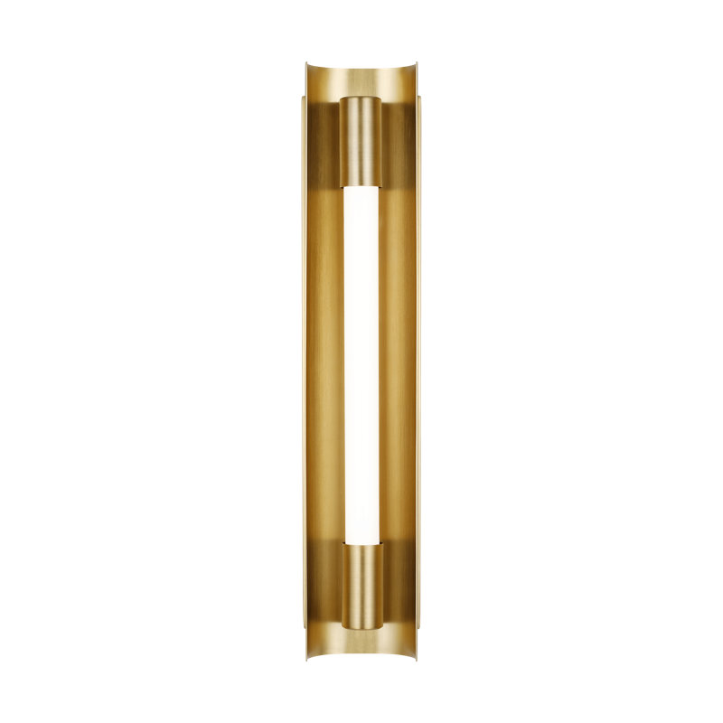 Carson 1 - Light LED Bath Bar, Burnished Brass