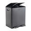 Steel Step On Multi-Compartment Rubbish & Recycling Bin - 40L-1979676707