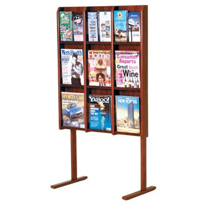 Divulge Wooden Mallet 53'' H Magazine Rack