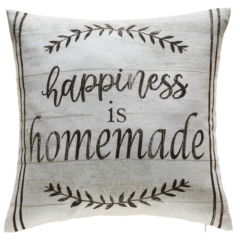 Housse de coussin en coton Farminess Home Made Home