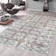 Gemstone Geometric Hand-Knotted Silk/Wool Ivory Area Rug