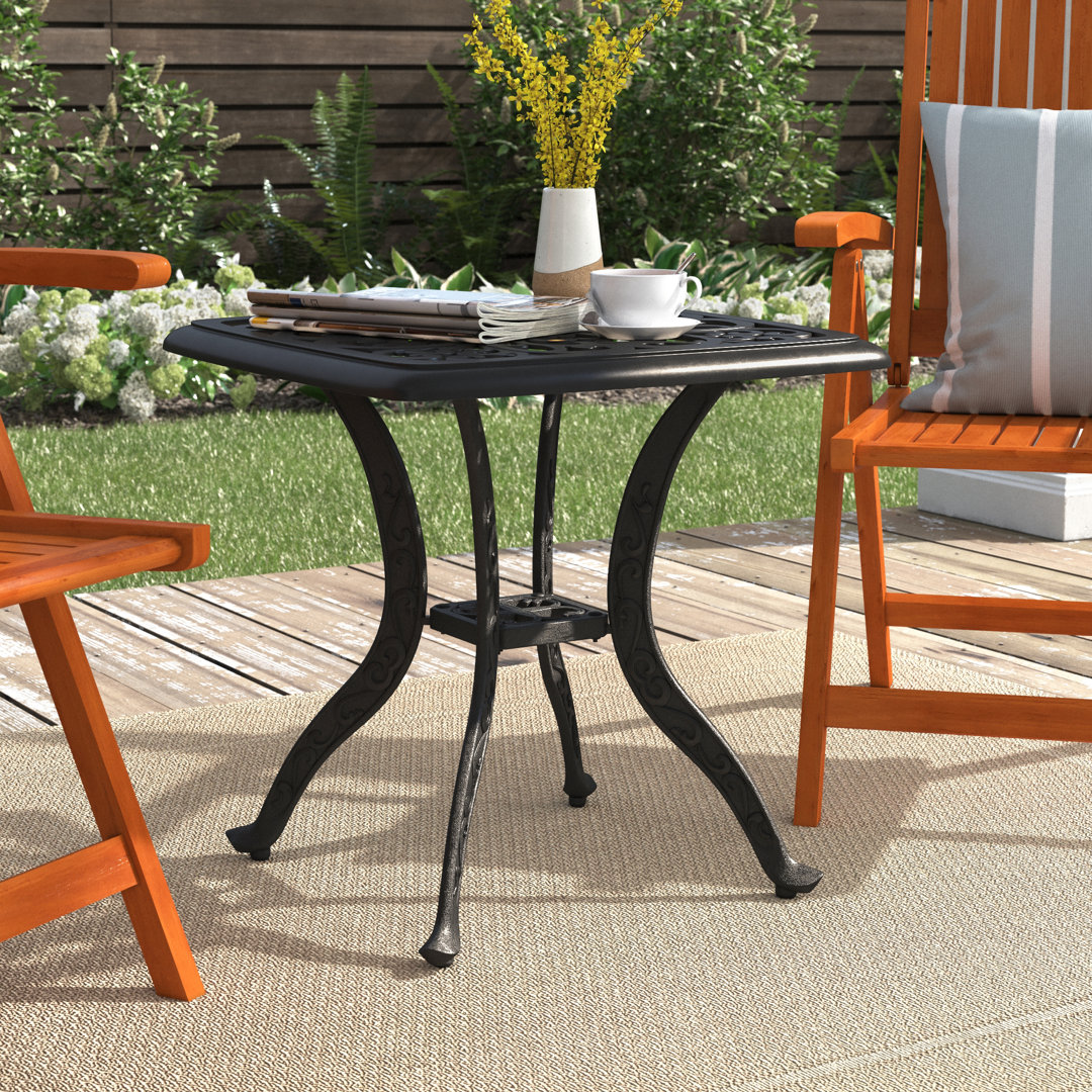 Cartee Aluminum Side Table Three Posts™