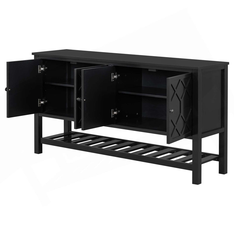 Table d'entrée élégante, Noir
