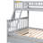 Gray Convertible Twin Over Full Bed With Drawers, Bunk Format, Pine Wood And , Frame For Longevity, Guardrails Safe Slumber, Simple To Up Mission Durability, Project-128992016-128992017