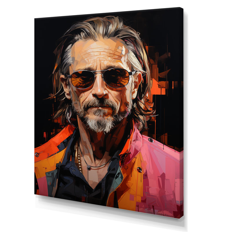«Pop Art Olive Oldman Portrait», reproduction d'art sur toile_105811, H 44 po x l 34 po x P 1,5 po, Toile tendue