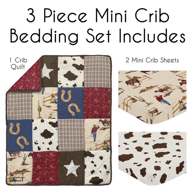 3 - Piece Crib Bedding Set