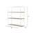 Armour Metal and Wood Wall Storage Unit with 3 Open Shelves, Industrial Wall-Mounted Shelf Organizer, Modern Floating Display Shelving-478148030