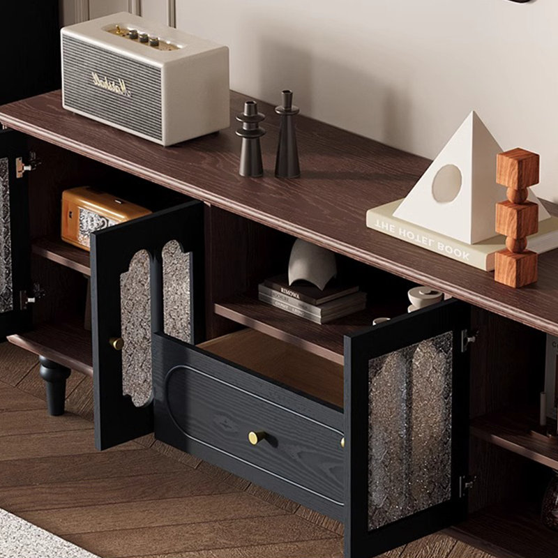 American style solid wood frame TV stand, 78.74"
