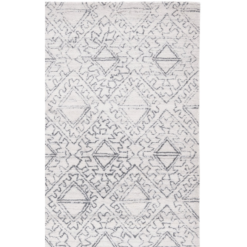 Tapis Casablanca 241 ivoire / noir Casablanca, Carré 6 pi