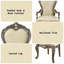 Chaise finition chêne antique (ensemble de 2)
