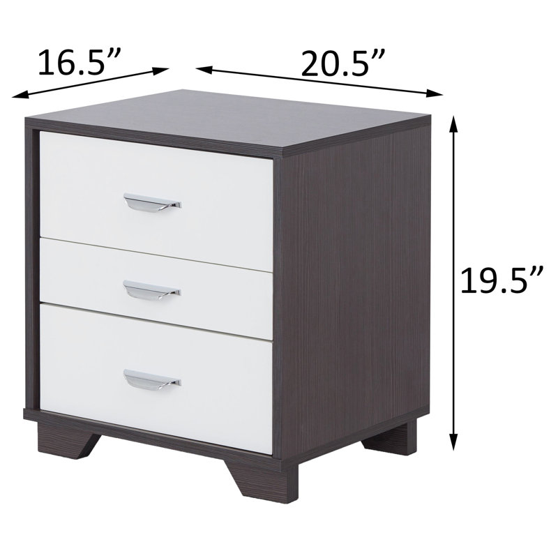 3 tables d'appoint rectangulaires blanches et noires rehaussant le décor de la pièce, ajoutant du charme à n'importe quelle maison